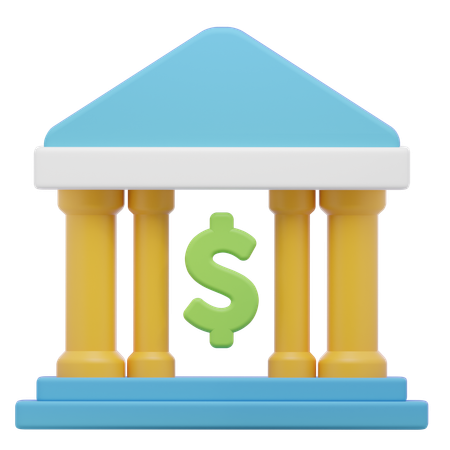 Bank Architecture  3D Icon