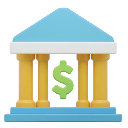 Bank Architecture  3D Icon