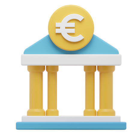Bank Architecture  3D Icon