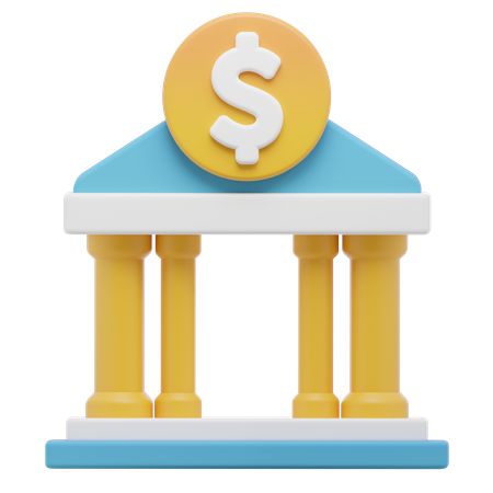 Bank Architecture  3D Icon