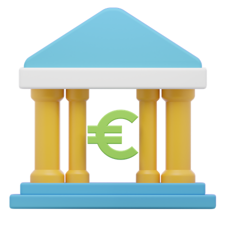 Bank Architecture  3D Icon