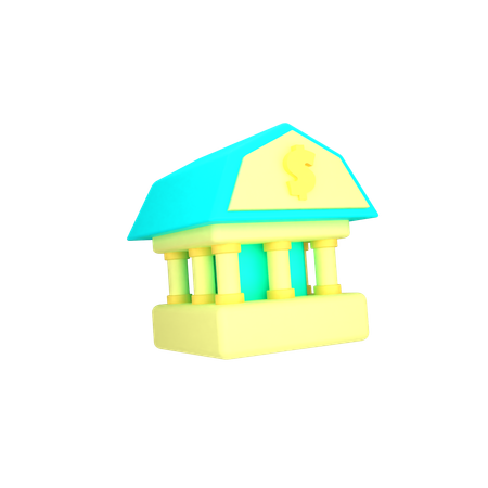 Bank Architecture  3D Icon