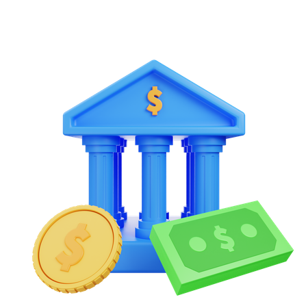 Bank Architecture  3D Icon