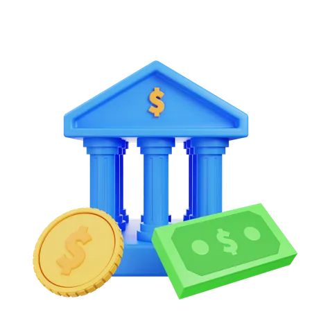 Bank Architecture  3D Icon