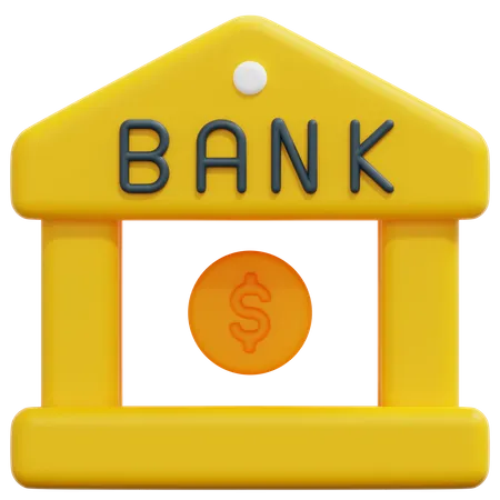 Bank Architecture  3D Icon