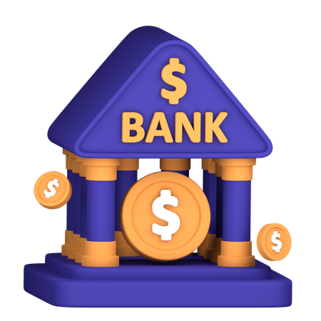 Bank Architecture  3D Icon