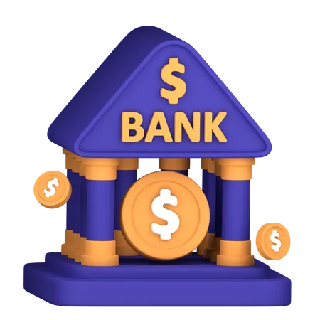 Bank Architecture  3D Icon