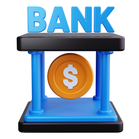 Bank Architecture  3D Icon