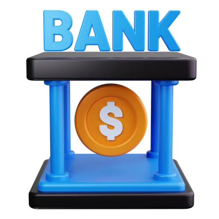 Bank Architecture  3D Icon