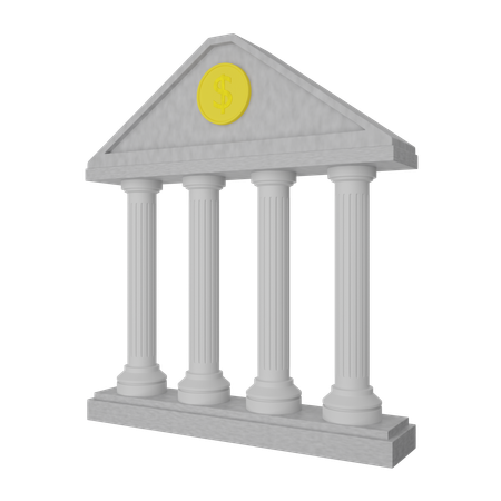 Bank Architecture 3D Icon