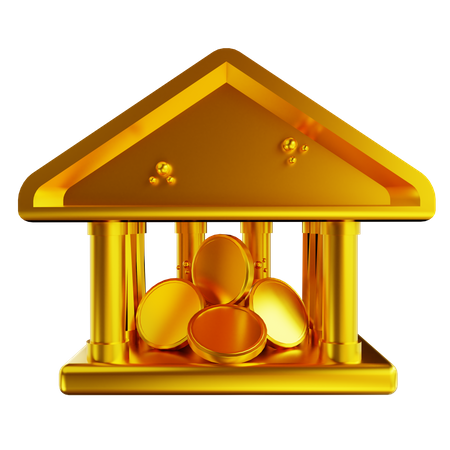 Bank Architecture  3D Icon