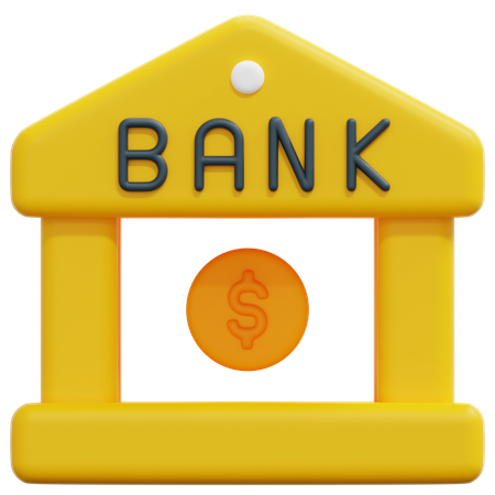 Bank Architecture  3D Icon