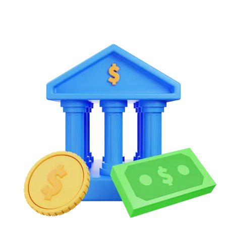 Bank Architecture 3D Icon