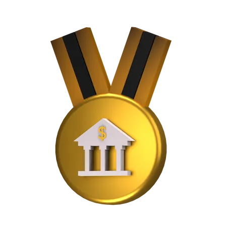 Bank Badge  3D Icon