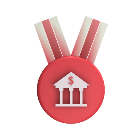 Bank Badge  3D Icon