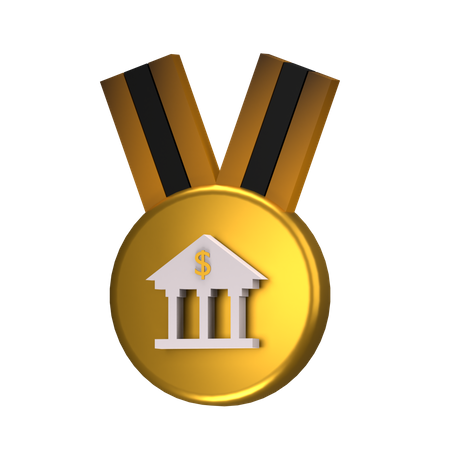 Bank Badge  3D Icon