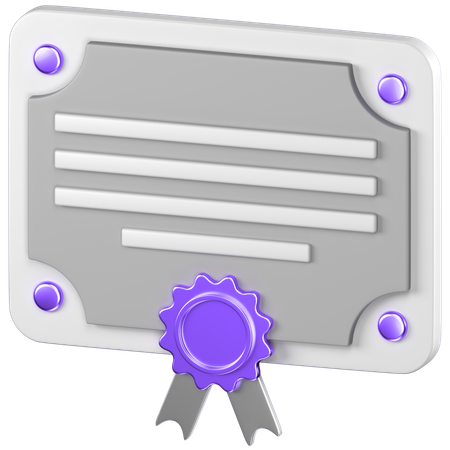 Bank Bond Contract  3D Icon