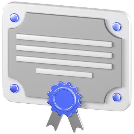 Bank Bond Contract  3D Icon