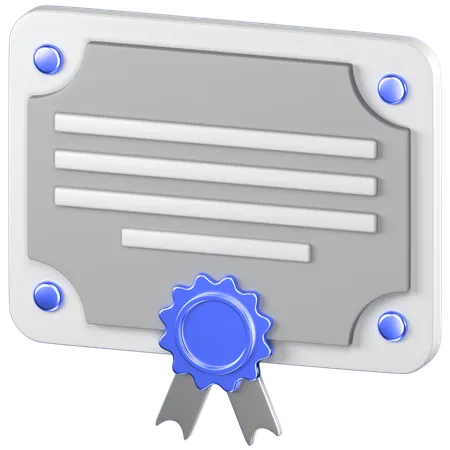 Bank Bond Contract  3D Icon