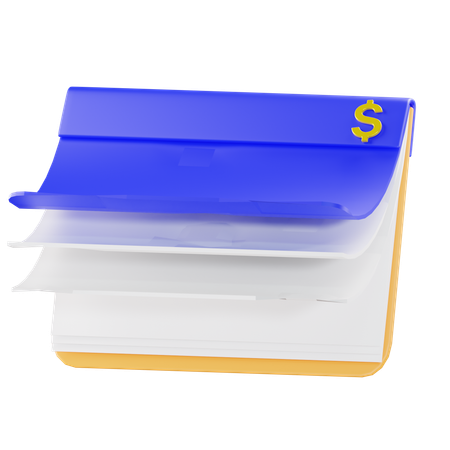 Bank Book  3D Icon