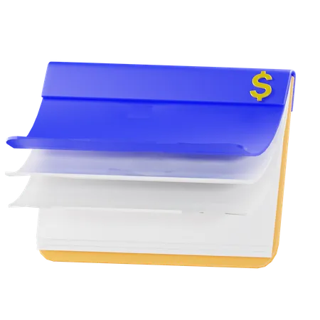 Bank Book  3D Icon