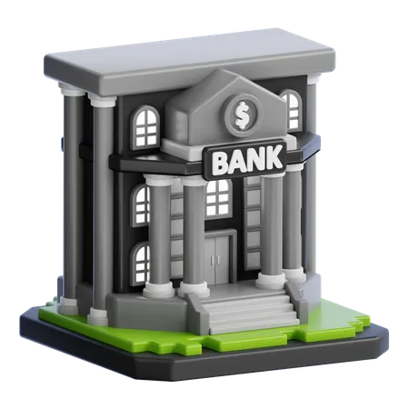 BANK BUILDING  3D Icon