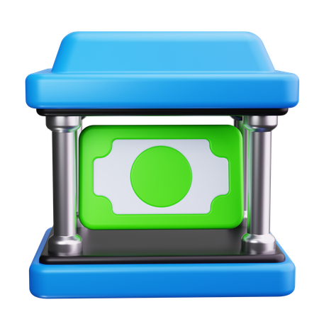 銀行ビル  3D Icon