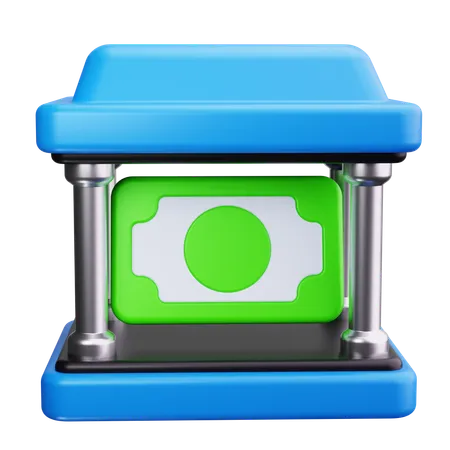 銀行ビル  3D Icon