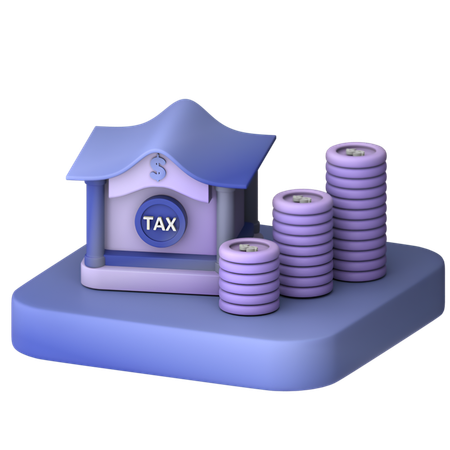 Bank Building 3D Icon