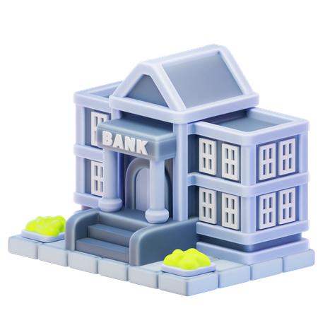 Bank Building  3D Icon