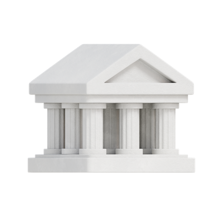 Bank Building  3D Icon