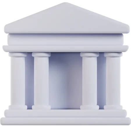 Bank Building  3D Icon