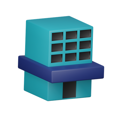 Bank Building  3D Icon