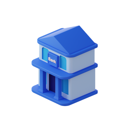 Bank Building  3D Icon