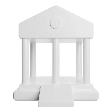 Bank Building  3D Icon