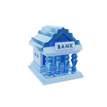 Bank Building  3D Icon