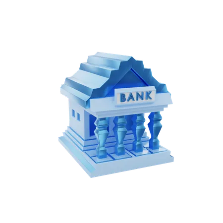 Bank Building  3D Icon