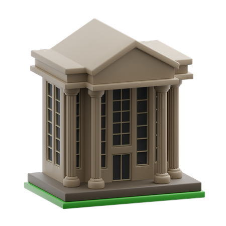 Bank building  3D Icon