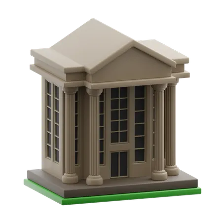 Bank building  3D Icon