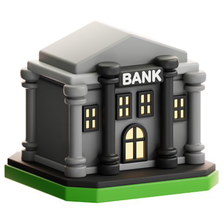 Bank Building  3D Icon