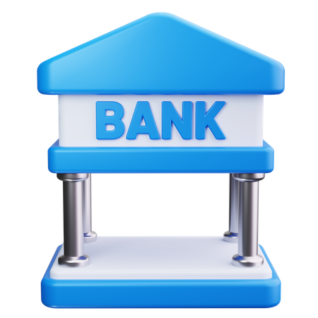 Bank Building  3D Icon