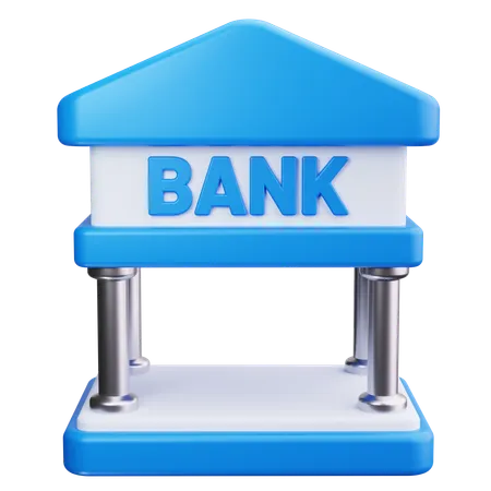 Bank Building  3D Icon