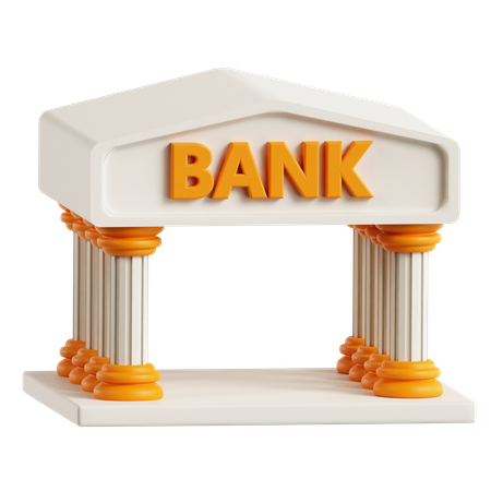 Bank Building  3D Icon