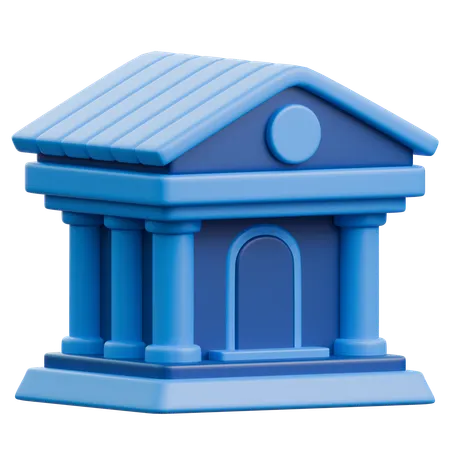 Bank Building  3D Icon