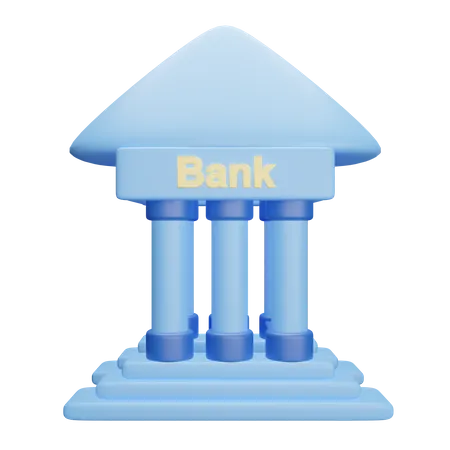 Bank Building  3D Icon