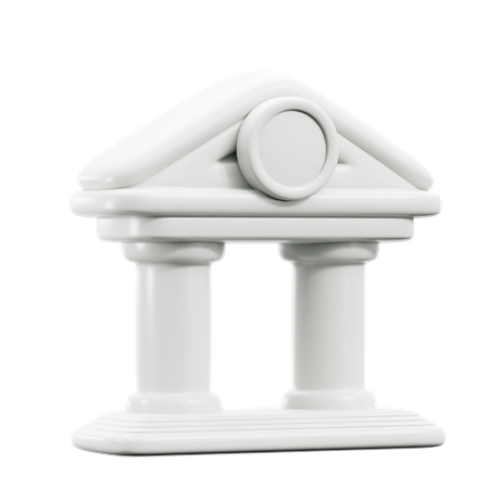 Bank Building  3D Icon