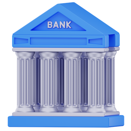 Bank Building  3D Icon
