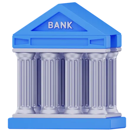 Bank Building  3D Icon