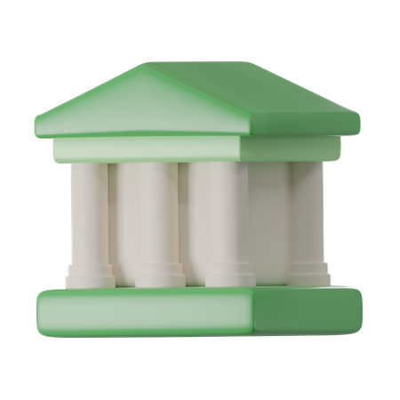 Bank Building  3D Icon