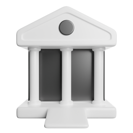 Bank Building  3D Icon